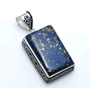 Lapis Lazurite Pendant with complimentary chain