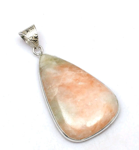 Golden Aqua Seraphinite Gemstone Pendant with complimentary chain