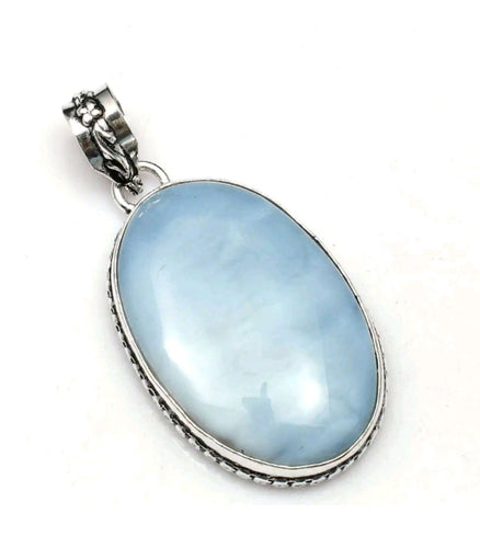 Blue Owyhee Gemstone Pendant with complimentary chain