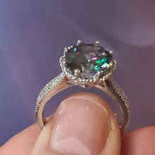 Antique Style ring in Mystic Topaz